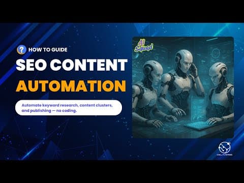 SEO Keyword Cluster Content Generation AI Agent