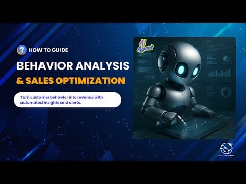 Customer Behavior Analysis and Sales Optimization AI Agent