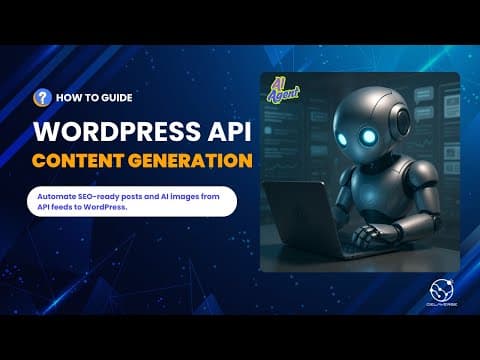 WordPress Content Generation with API AI Agent